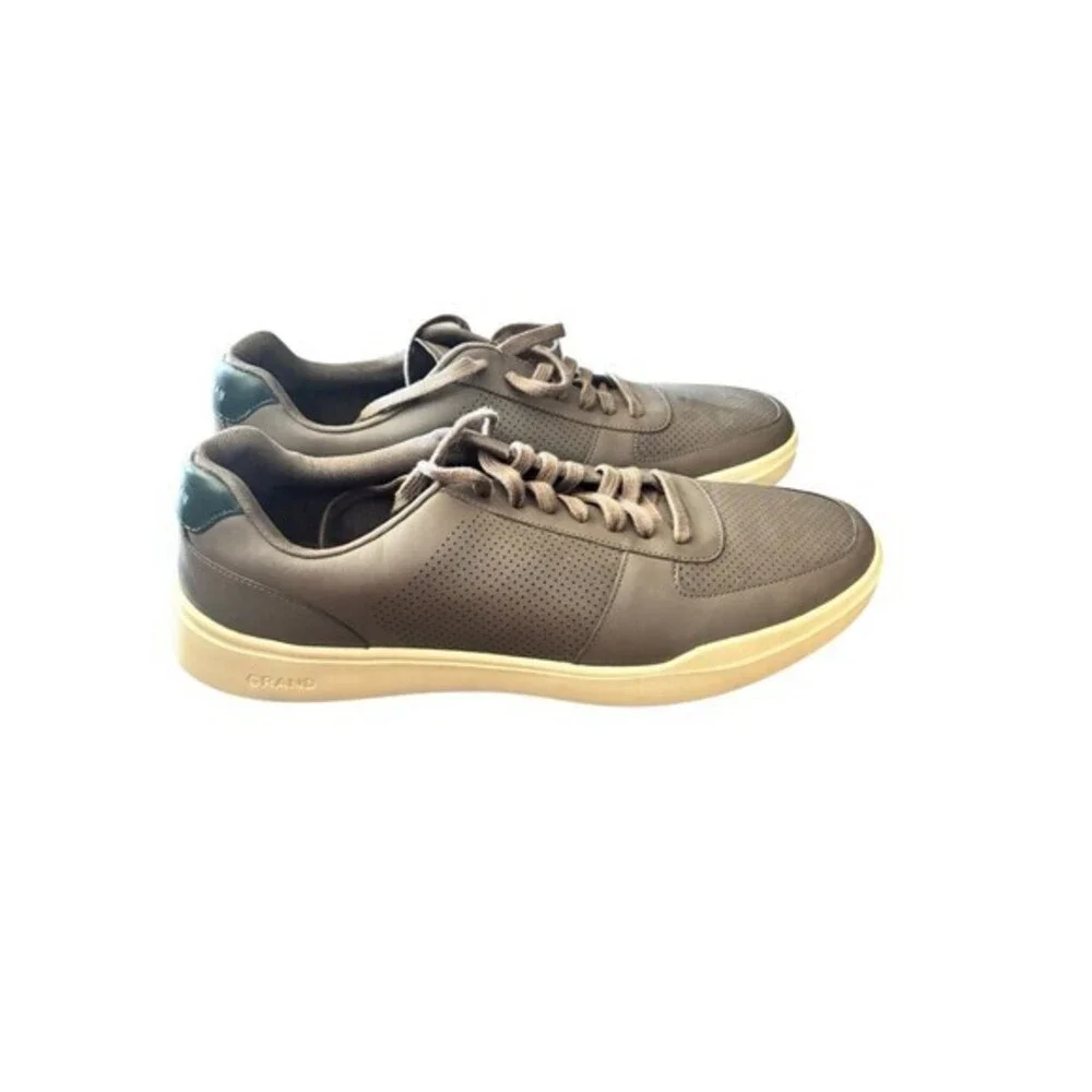 Cole‎ Haan Grand Crosscourt Men’s Perforated Sneakers Morel Oat Scarab Size 13